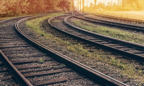 Train tracks in Bala Cynwyd